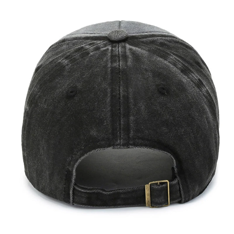 Unisex Washed Cotton Vintage Cap SHARKS Embroidery Baseball Cap Men And Women Outdoor Sports Hats