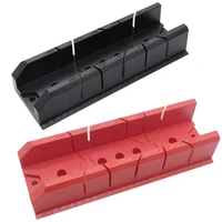 Clamping Mitre Box 10 inches Plastic Saw Storage Miter Box Pruning Hand Saw Wood Cutting Woodworking Tool with Clamp M4YD 2