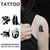 Playful Cat Temporary Tattoo Sticker, waterproof and long-lasting, realistic herbal tattoo sticker for arm and collarbone. 1