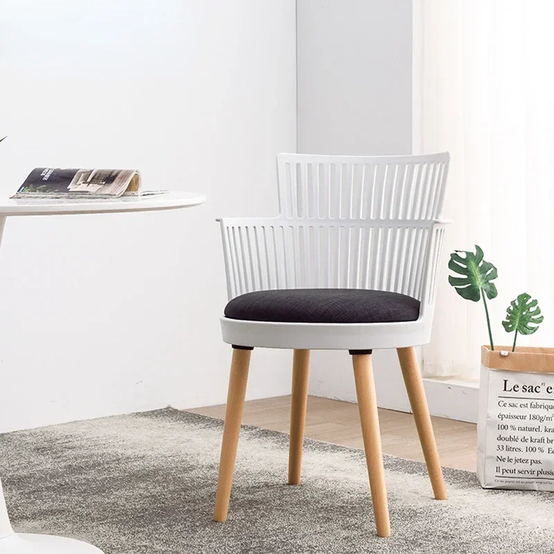 

Balcony Modern Dining Chairs Nordic Design Plastic Outdoor Dining Chair Simple Salon Sillas Para Sala De Estar Furniture HD50DC