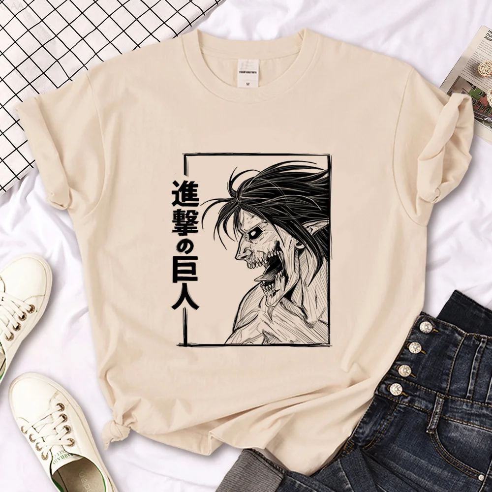 

Attacke Attack on Titan tshirt women harajuku Tee female anime 2000s streetwear clothing