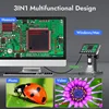 Hayve 4.3'' Digital Microscope 1600X USB Microscope 1080p Soldering Microscope with 8 LEDs Compatible with Windows/Mac OS (DM7) 4