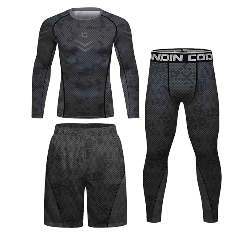 Boxing Training Set of four quick-drying Cross MMA Shorts Fight Wear Muay Thai Rashguard T-shirt Gym Trunks Bjj Kickboxing Suit sports apparel