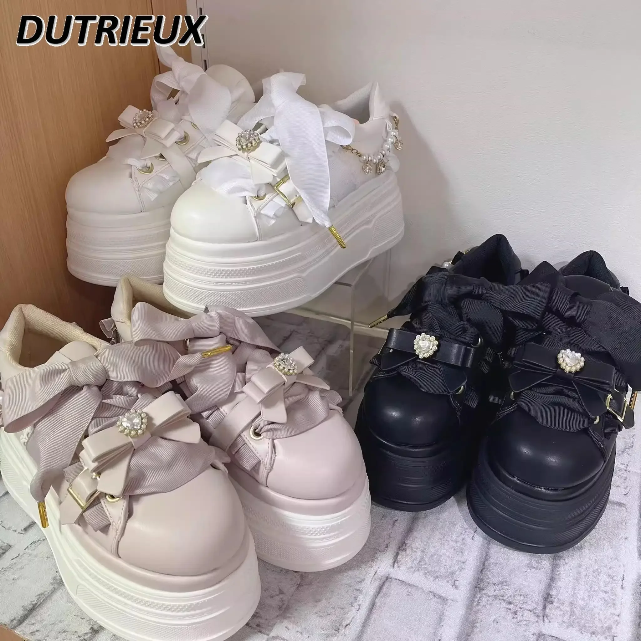 Japanese LIZ New Models Rhinestone Pearl Lolita Mining Platform