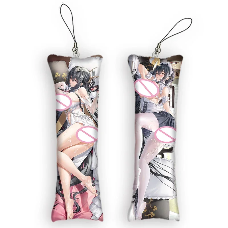 

Azur Lane HMS Indomitable Dakimakura Mini Keychain Cosplay Pendant 3D Printed Hanging Ornament Cute Small Body Pillow Pendants