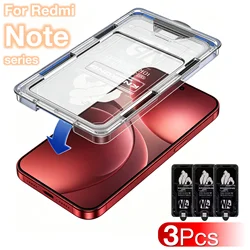 Premium Tempered Glass Screen Protector 3 - Pack - No Dust Bubbles, 9H Hardness - 3Pcs HD (Redmi Note 13 4G)