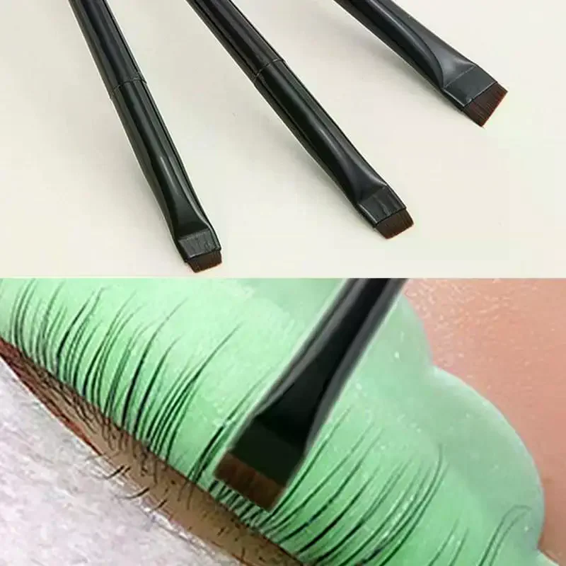 플랫 헤드 펌 브러쉬 속눈썹 스타일링 브러쉬 라미네이션 속눈썹 분리 도구 속눈썹 연장 용품 도구 래쉬 리프트 도구