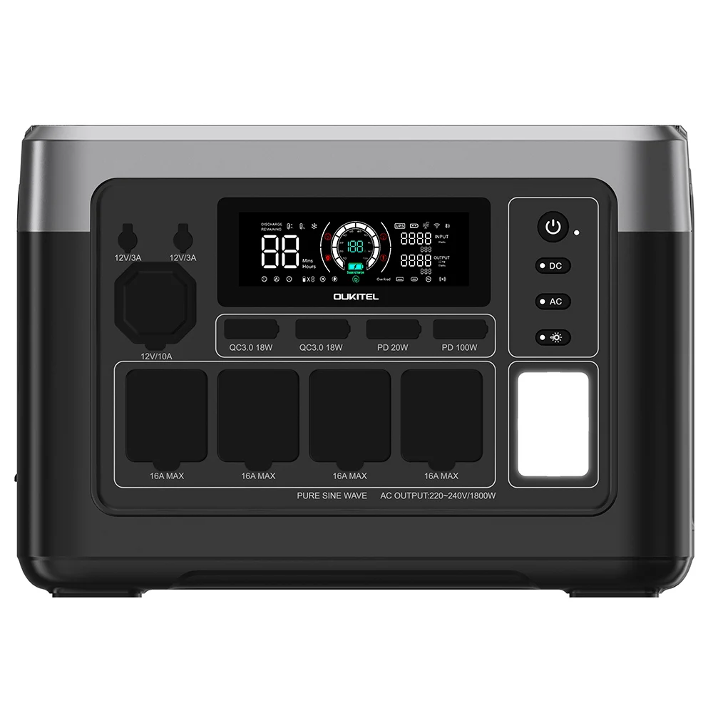 OUKITEL P1000 PLUS Portable Power Station 1800W 1024Wh Solar
