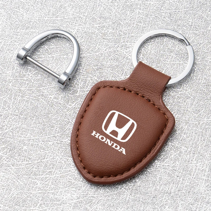Honda Keychain Amazon Fashion Car Keychain Metal Keyring Leather