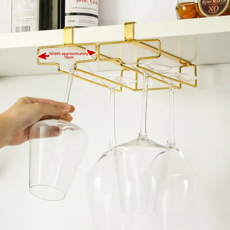 Creative hanging wine cup holder Glass cup holder wine display rack Water cup storage rack drain storage rack simple 6