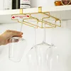Creative hanging wine cup holder Glass cup holder wine display rack Water cup storage rack drain storage rack simple 6
