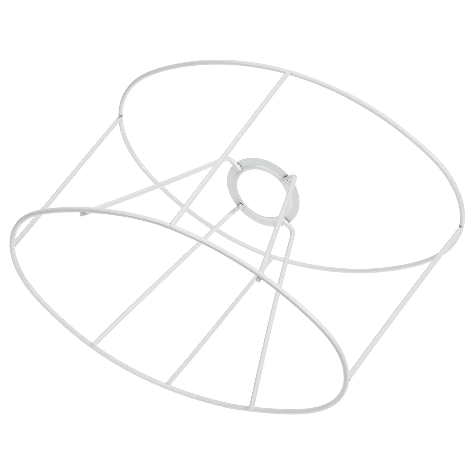 

Lamp Shade Lamp Screens Ring Holder Frame Wire Drumiron Whitesmall Chandeliers Round Clip Silver Replacementframes Harp Rings