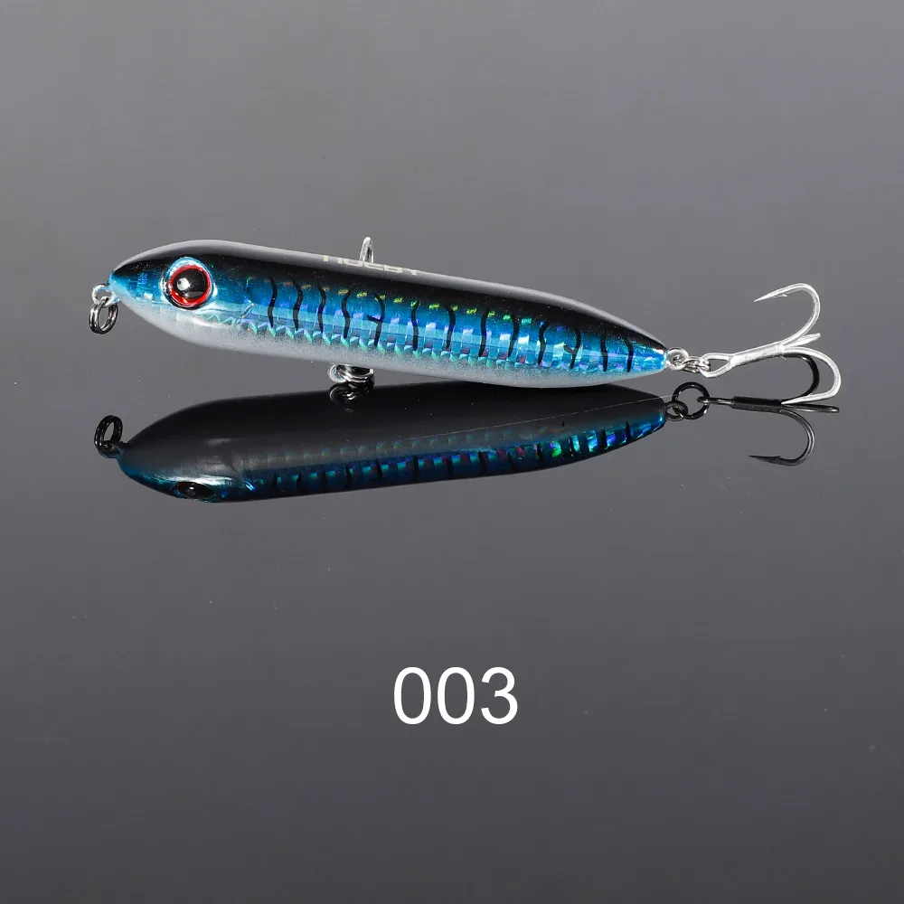 NOEBY-Topwater Pencil Fishing Lure, Hard Baits, Rattlin Wobblers