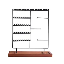 

Showcase 5 Levels Bracelets Shop Iron Watches With Tray Holder Jewelry Stand Earrings Necklaces Storage Rings Display Tower Rack