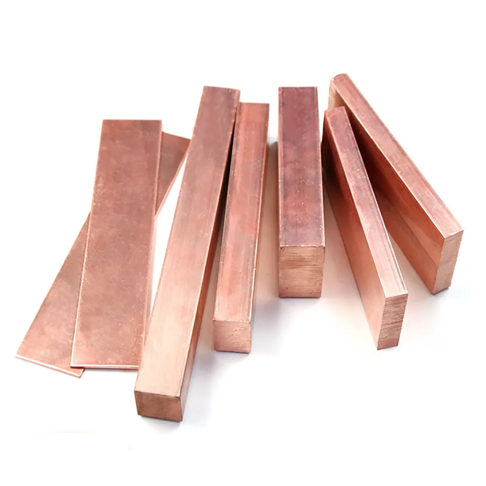 1PCST2CopperRodsSolidFlatBarCopperSquareBarThickness3456