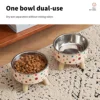 Cartoon Elevated Cat Bowl - Stainless Steel, Neck Protection & Anti-Choking, Large Capacity, Non-Slip Easy Clean Stylish Pet 4