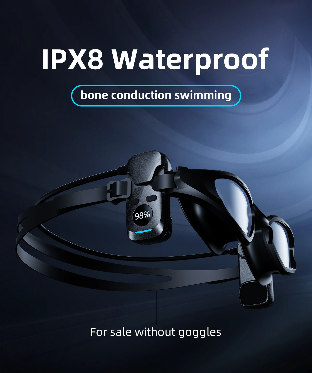 Bone conduc Headphones Wireless Mp3 Music Player Stereo Earphones Earpiece 8G Memory IPX8 Waterproof Handsfree for Xiaomi Sony