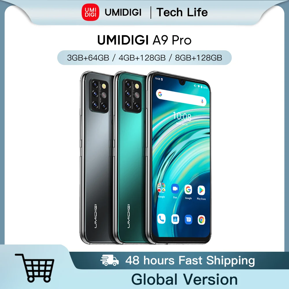 Смартфон UMIDIGI A9 Pro 6 + 128 ГБ Helio P60 24 МП 8-ядерный 3 дюйма FHD | Мобильные телефоны и