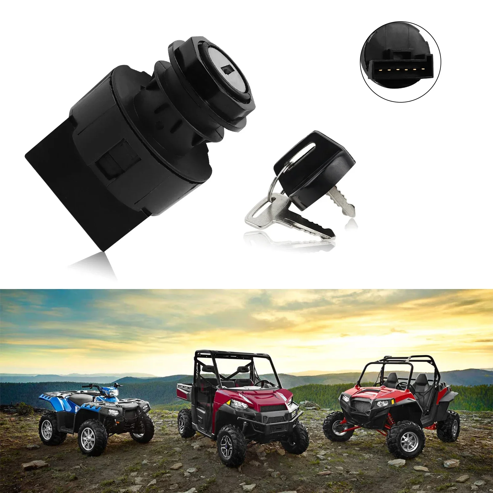 Ignition Key Switch For Polaris ATV Sportsman 500 HO 2005 2006 Free Keychain NEW Ignition Key Switch For Polaris ATV Sportsman 500 HO 2005 2006 Free Keychain NEW