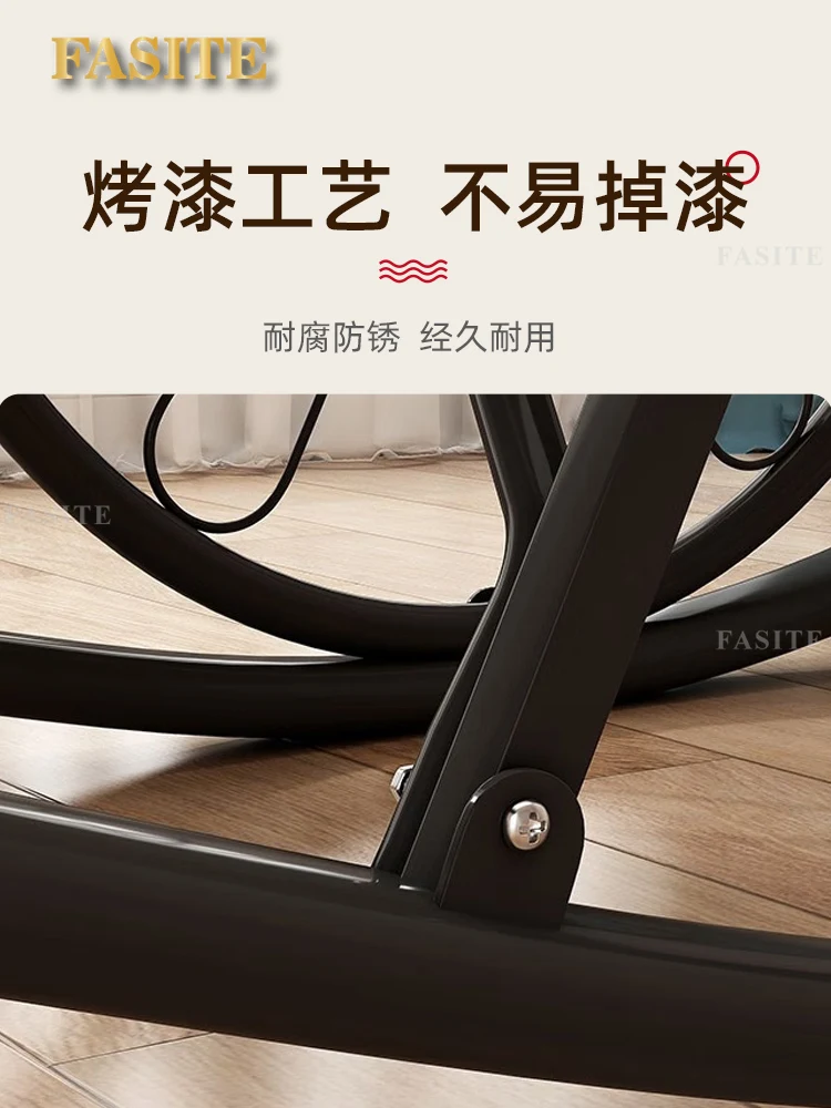 Home Balcony Comfortable Rattan Chair Rocking Chair For Adult Living Room Leisure Lazy People Lunch Break Thickened Leisure