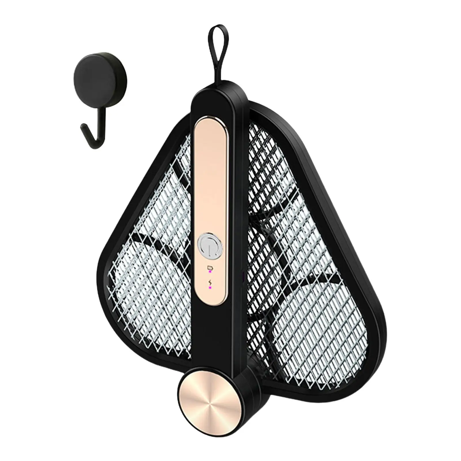 Foldable Mosquito Zapper Racket Bug Killer Lamp USB Rechargeable Bug Killer Racket Swatter for Bedroom patio Office