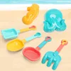 13/18PCS Children Toys Summer Beach Game Sand Bucket Shovel Silicone Sandbox Cube Accessories Bag Outdoor Water Toys for Kids 4