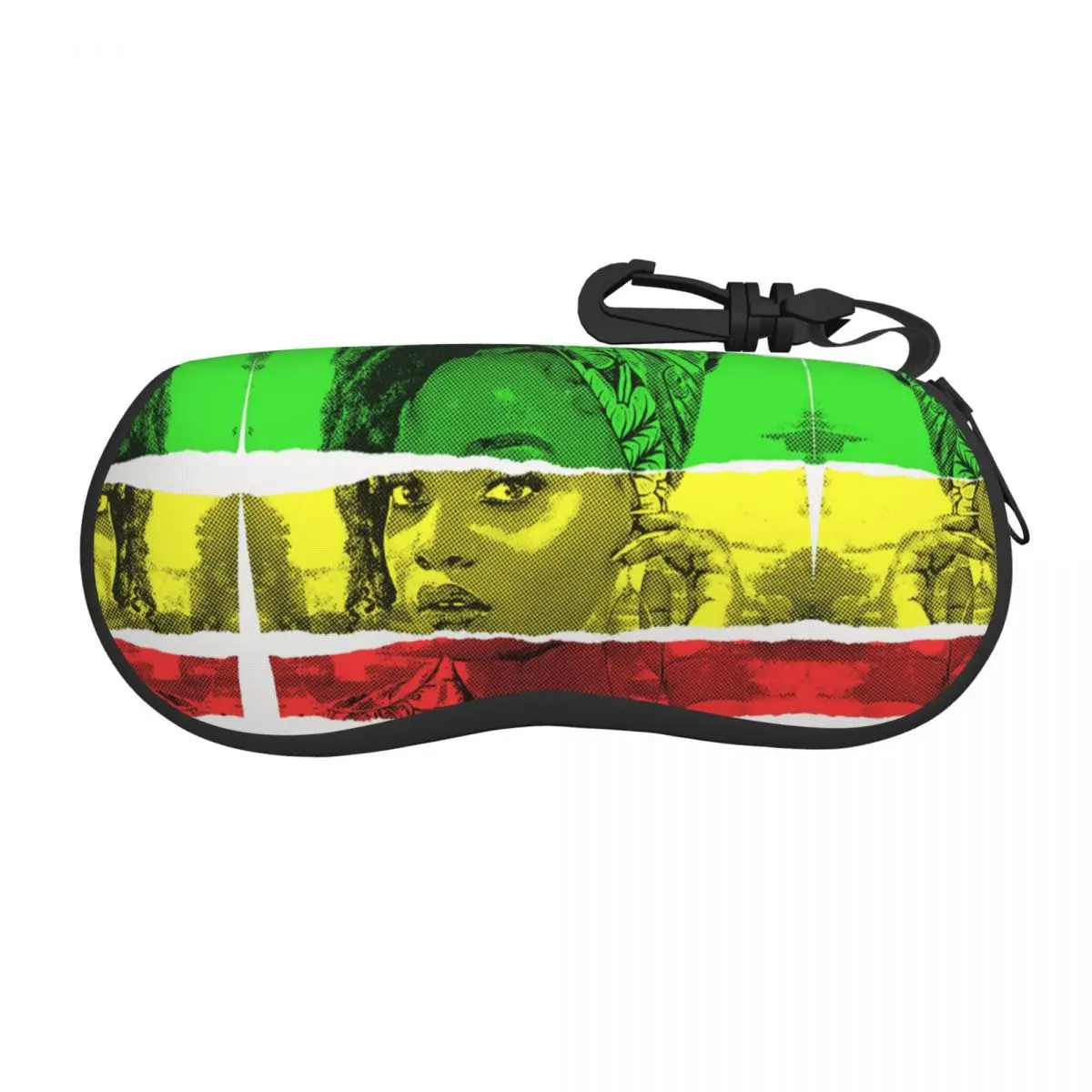 

Rude Gyal Rasta Stripes Unique Glasses Case Funny Novelty Pen case Eyeglasses Bag