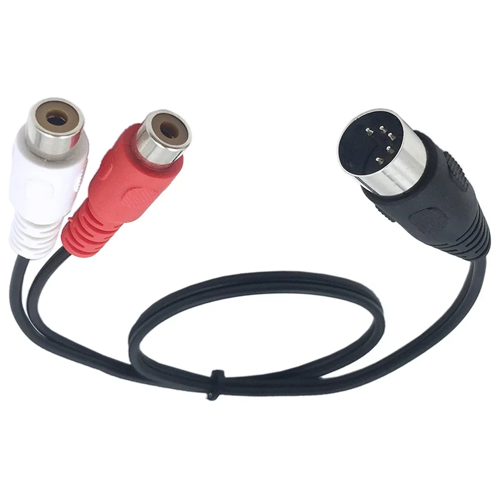 Coppia Di Cavi Per Altoparlanti Bang & Olufsen / Tandberg, Lunghi 5 Piedi (circa 1,5m). Connettori: Femmina DIN A 2 Pin E Maschio RCA. Nuovi!