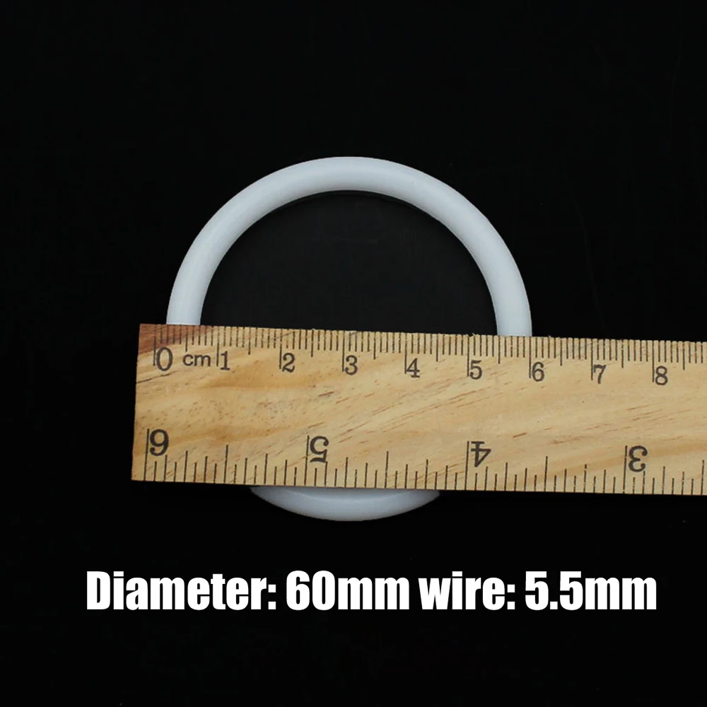 10pcs 50-350mm 흰색 폴리 프로필렌 반지 고리 DIY 드림 캐처 공예 바람 종소리 액세서리 수제 장식 매달려