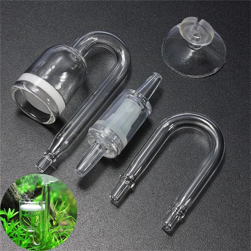 Isc Diffuser Connector 4 In 1 Aquarium CO2 Diffuser Set Carbon Dioxide Atomizer Check Valve U ...