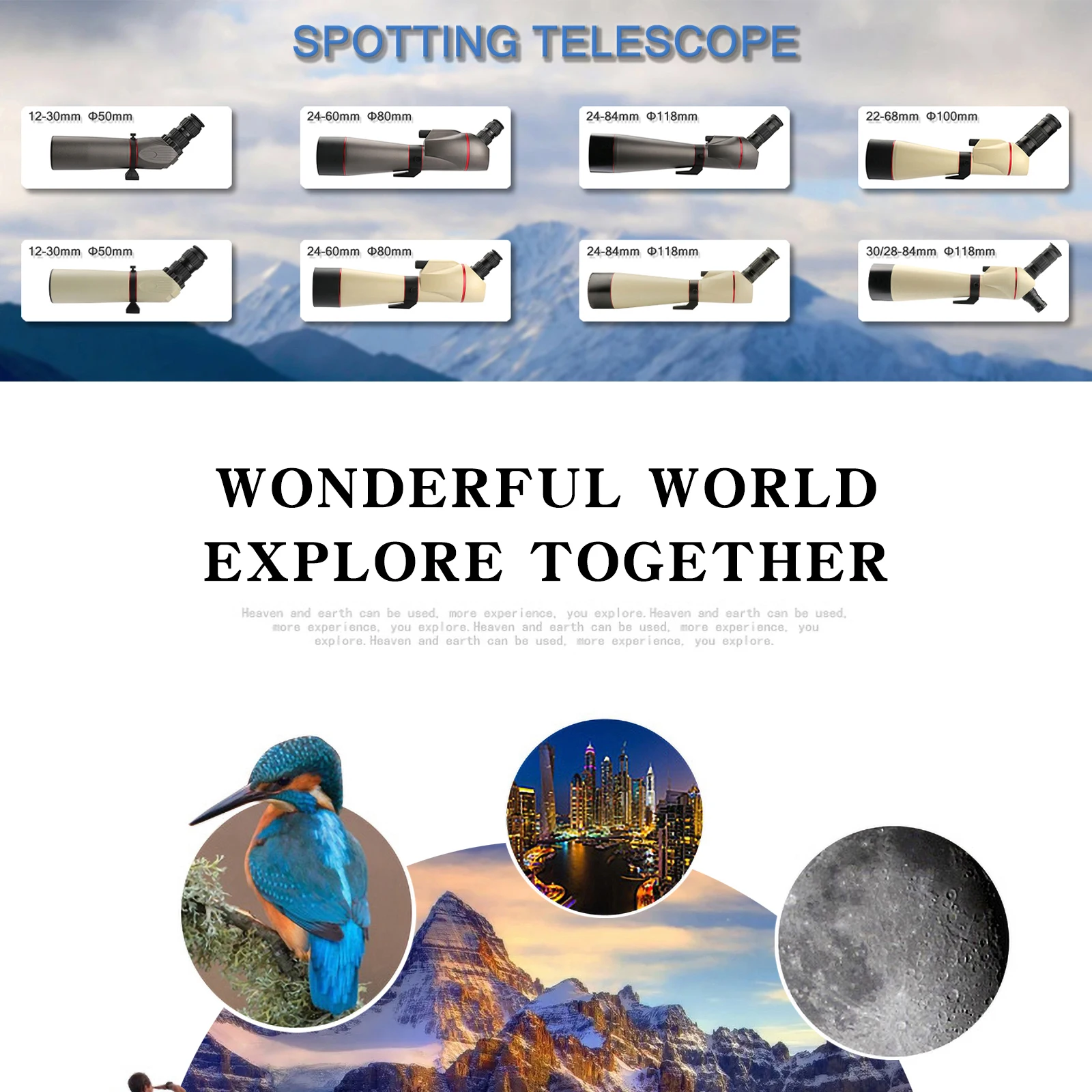 Tanio HANNIA 12-30x5 0mm luneta teleskop monokularowy Premium sklep