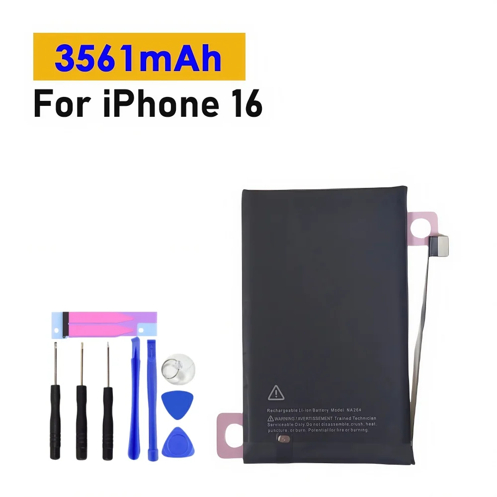 For iPhone 16/16 Plus Pro Max 3561mah 3582mah 4674mah 4685mah