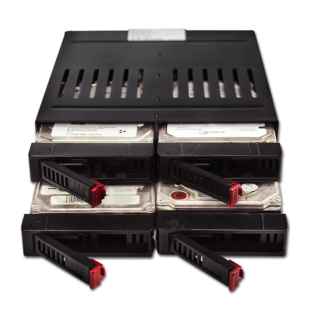 4-slot Internal Hard Disk Rack Support Four 2.5inch SATA HDD/SSD Easy Installation Plug and Play Hard Disk Rack 3