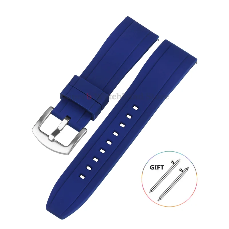 Universal Waterproof Sport Silicone Watch Band with Quick Release - Rubber Strap