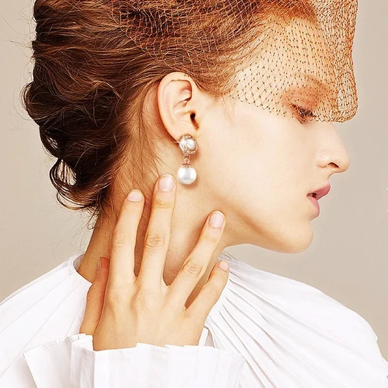 Korean Imitation Pearls Fake Piecring Ear Ring For Women Girl Trendy Clip Earrings Non Pierced Wedding Body Jewelry ear clip earrings clip earrings ear clip ear accessories