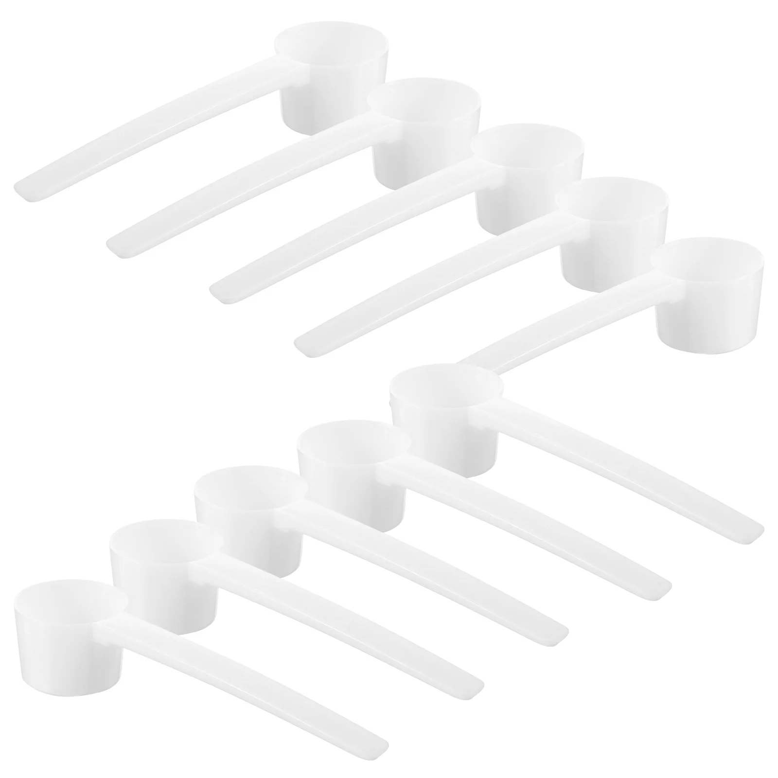

Plastic Coffee Measuring For Milk Liquid Seasoning Refillable Reusable Compatible Scoops (White)