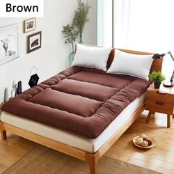 Colchón de esponja para dormitorio de estudiantes, Tatami grueso, sólido, cálido, plegable, individual o doble
