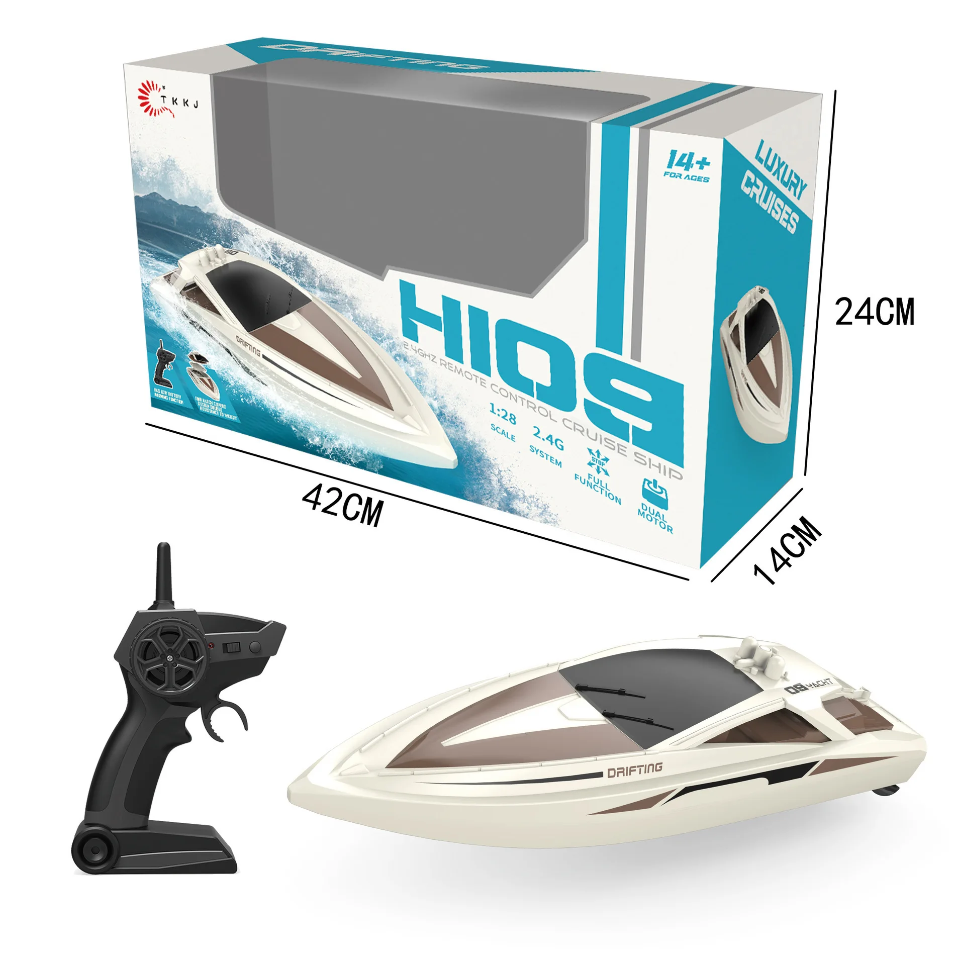 H109 2.4g كامل النسبي للتحكم عن بعد محرك مزدوج محر...