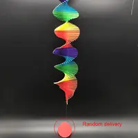 Outdoor Wooden Wind Chimes Yard Garden Colourful Kindergarten Bells Rainbow Wind Chime Wall Hanging Decorations Home Decor 1