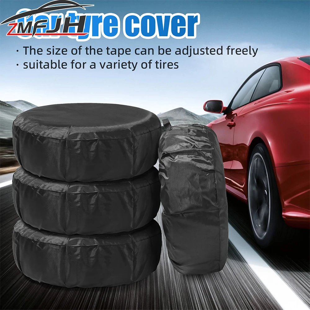 Car Spare Tire Cover 1/2/4PCS Polyester Car Auto Wheel Tire Cover Protector Vehicle Tyre Wheel Covers Accessories Dustproof