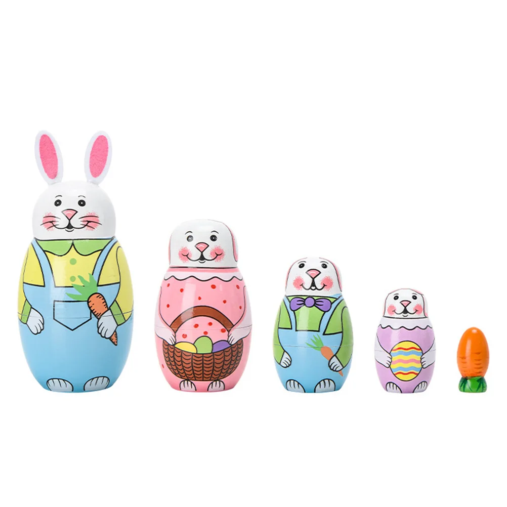 Bunny Nesting Home Decor and Crafts Kids Wooden Decorations