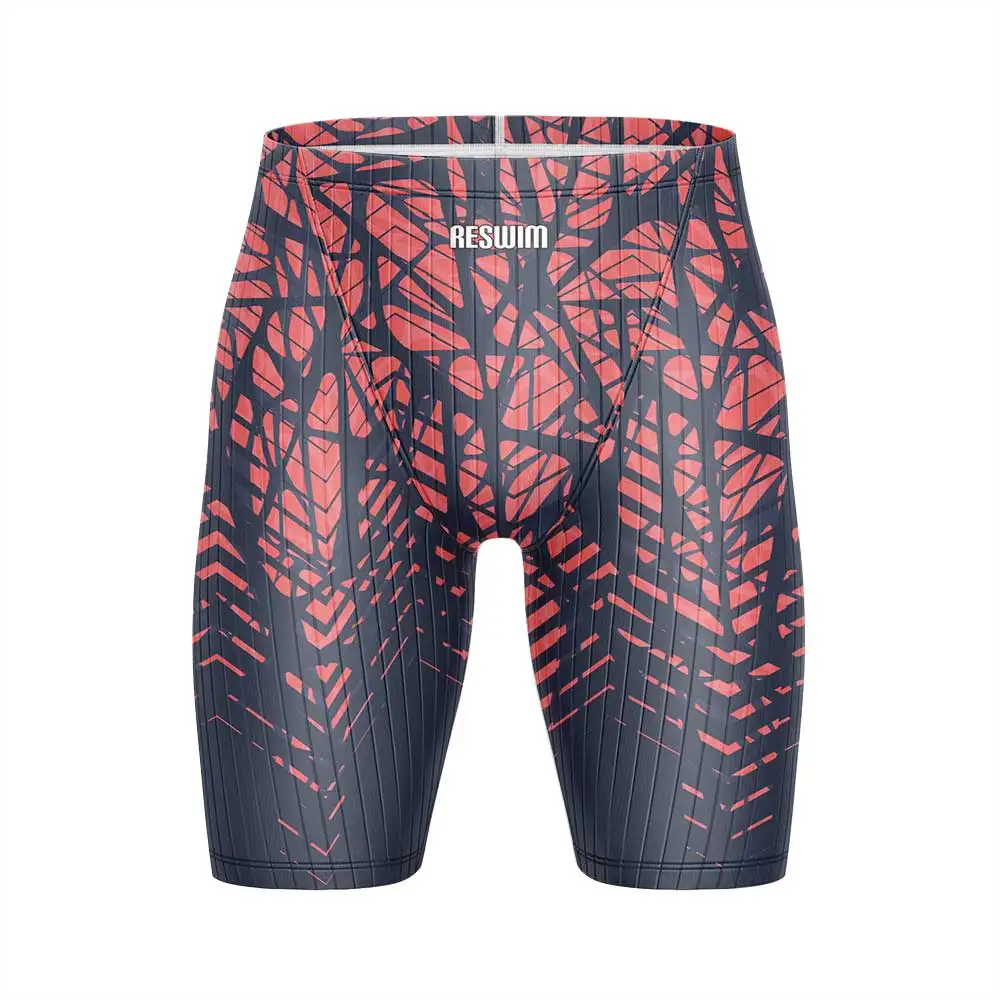 Summer Men's Jammer Swimsuit Training Swim Shorts Trunks Beach Tights Swimming Pants Swimwear Running Sports Surf Shorts Trunks