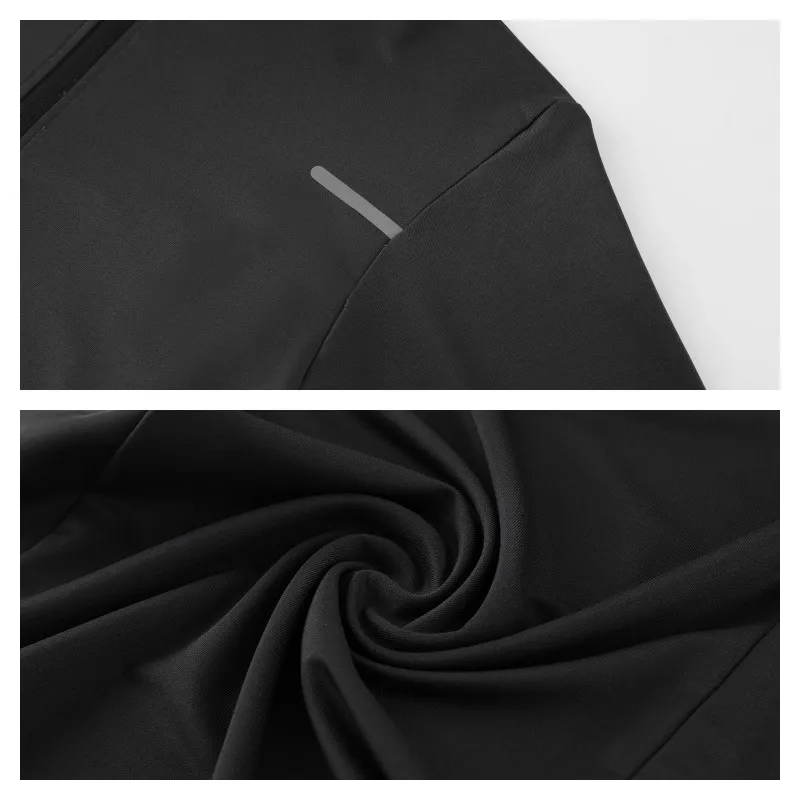Long sleeved Warm Fleece T-shirts for Men 2023 Winter Half Zip Pullovers Men Breathable Running Fitness Sports Tops Tees Men 5