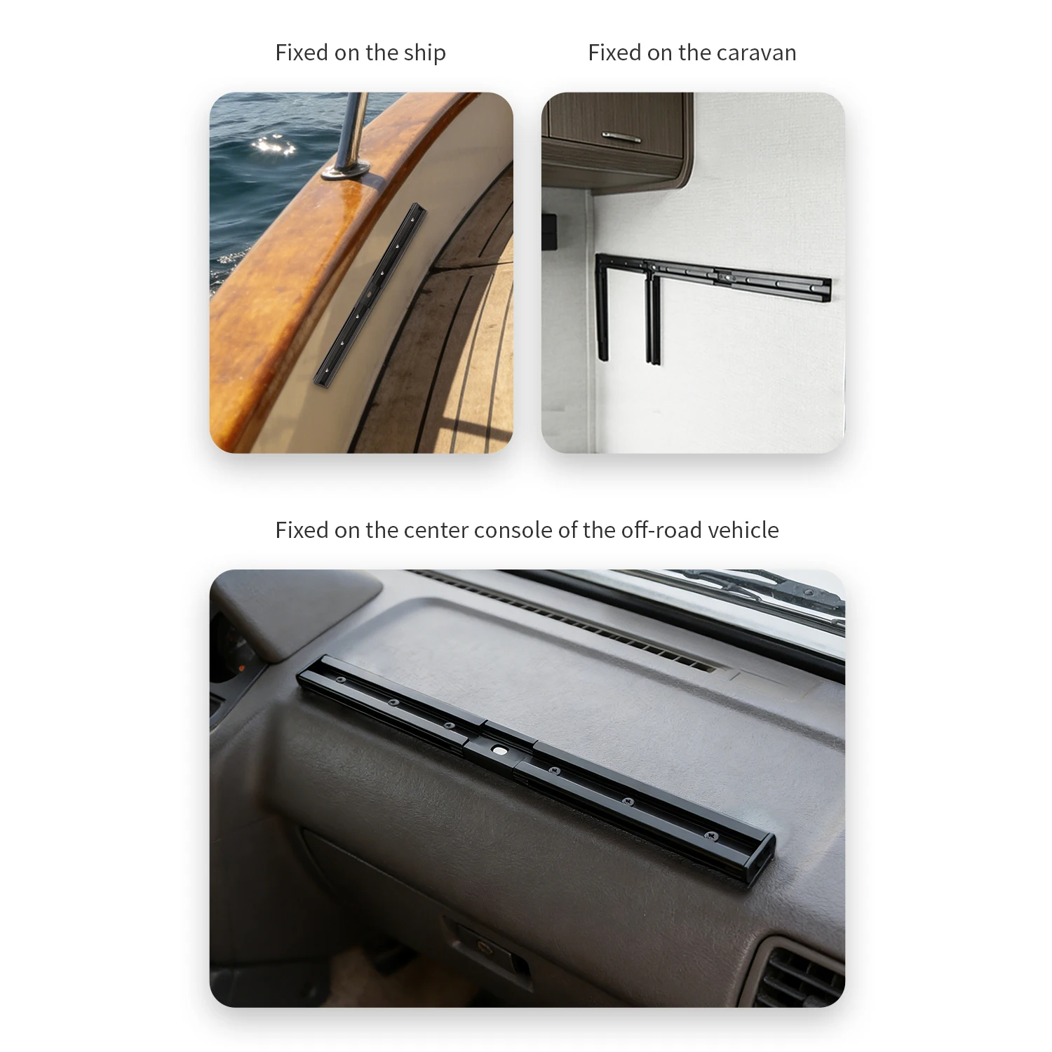 Customizable Modular Nylon L Shape Rail System Kit (Self Assembly Required)