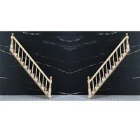 1:12 DIY Dollhouse Miniature Accessories Right Stairs Handrail Wooden Furniture Toy Children Gift Christmas Model 2