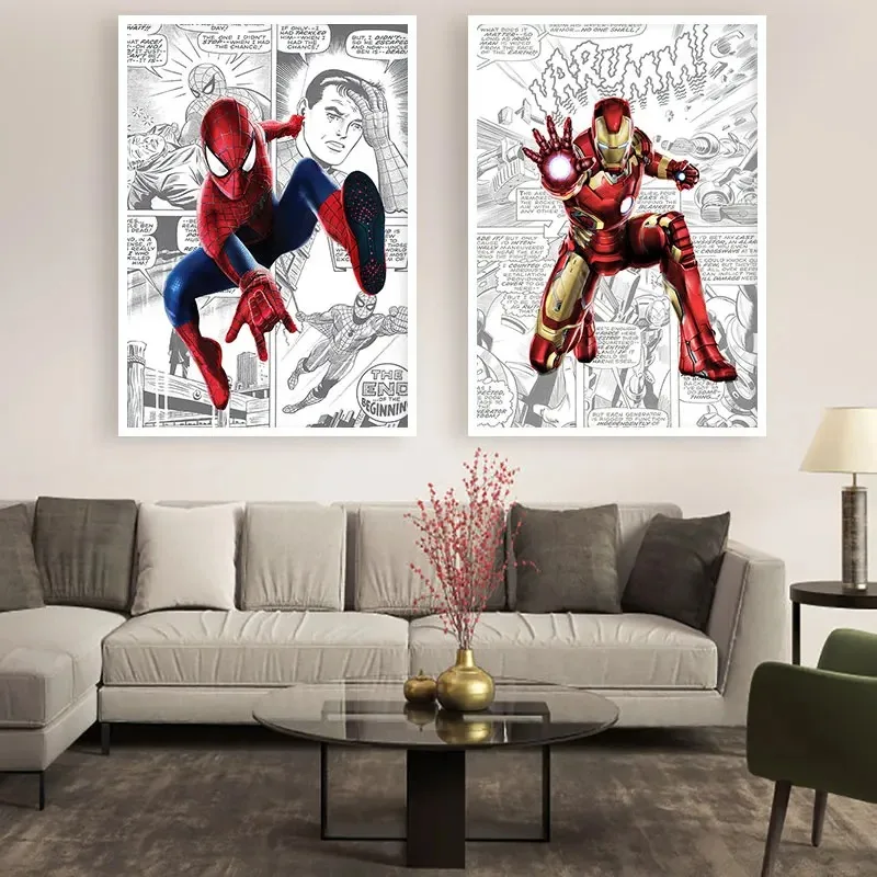 Disney Avengers superhero Marvel poster canvas painting art mural wall print picture home kids room decor