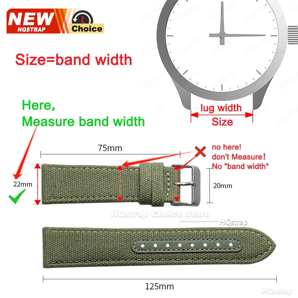 Enhanced Quick Release Nylon & Leather Watch Strap – Universal Wristband