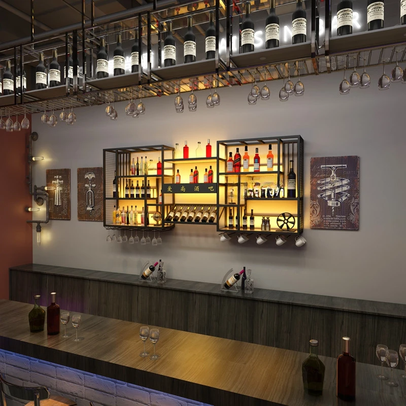 Organizer Bar Cabinet Kitchen Luxury Living Room Wine Glass Vetrina Armadio Display Barra Bar Mueble Mobili Per La Casa