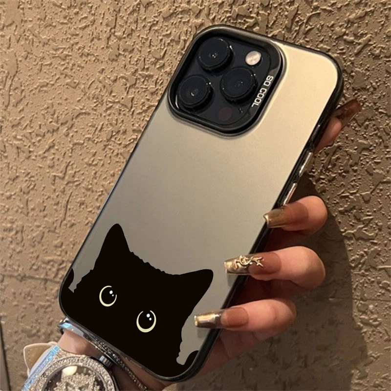 Adorable Black Cat Phone Case Cover