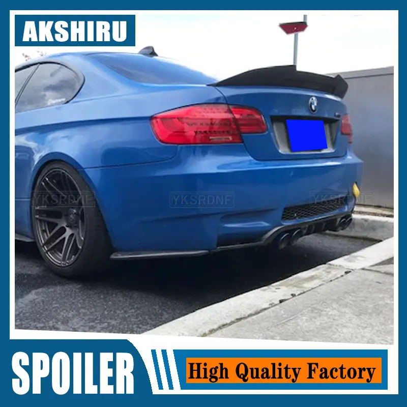 PSM Style Carbon Color Rear Roof Spoiler Trunk Lip Boot Wing For BMW E92  Spoiler 2005-2012 BMW 3 Series 2 Door E92 M3 E92 Coupe - AliExpress